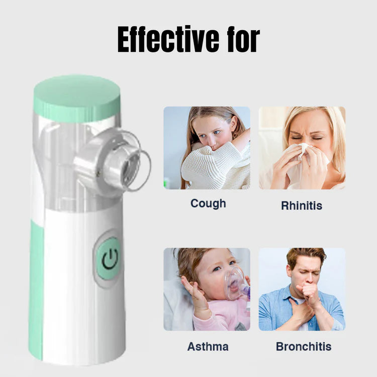 Portable Nebulizer, SilentBreathe Nebulizer, Nebulizer, Charm Nebulizer, charmbrother, Parents, Kids, Asthma, Cough, COPD, Allargies, Common Cold